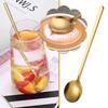 Gold Stainless Steel Spoon For Coffee Set Teaspoon Cute Ice Cream Dessert Cake Spoon Kitchen Accessories Tableware