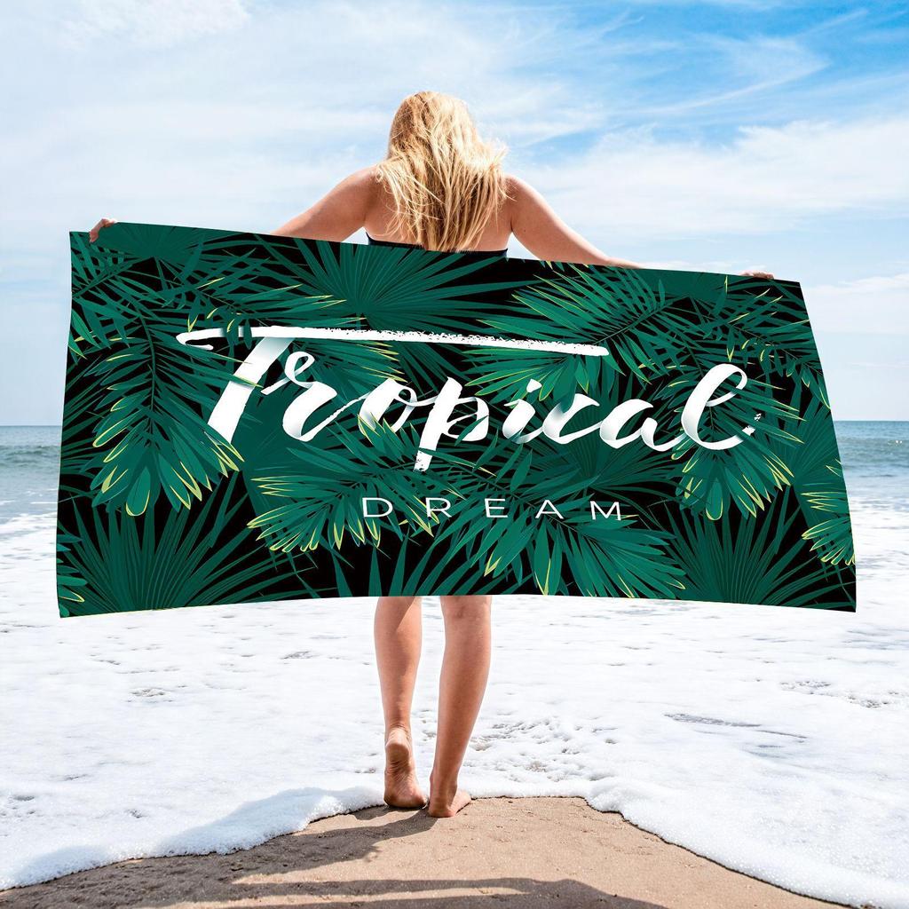 Active Beach Towel 70 * 140 Collection, Microfiber Printed Beach Towel, Absorbent Towel 70 * 140cm 230g