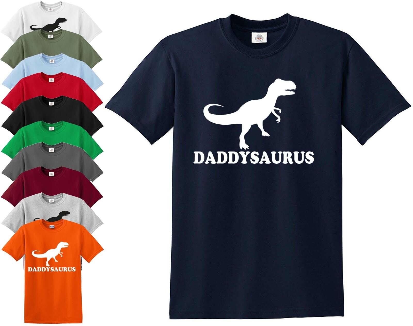 Daddysaurus Inspired Dinosaur Fathers Day T-shirt Rex Gift Dad Awesome tshirt XXXL