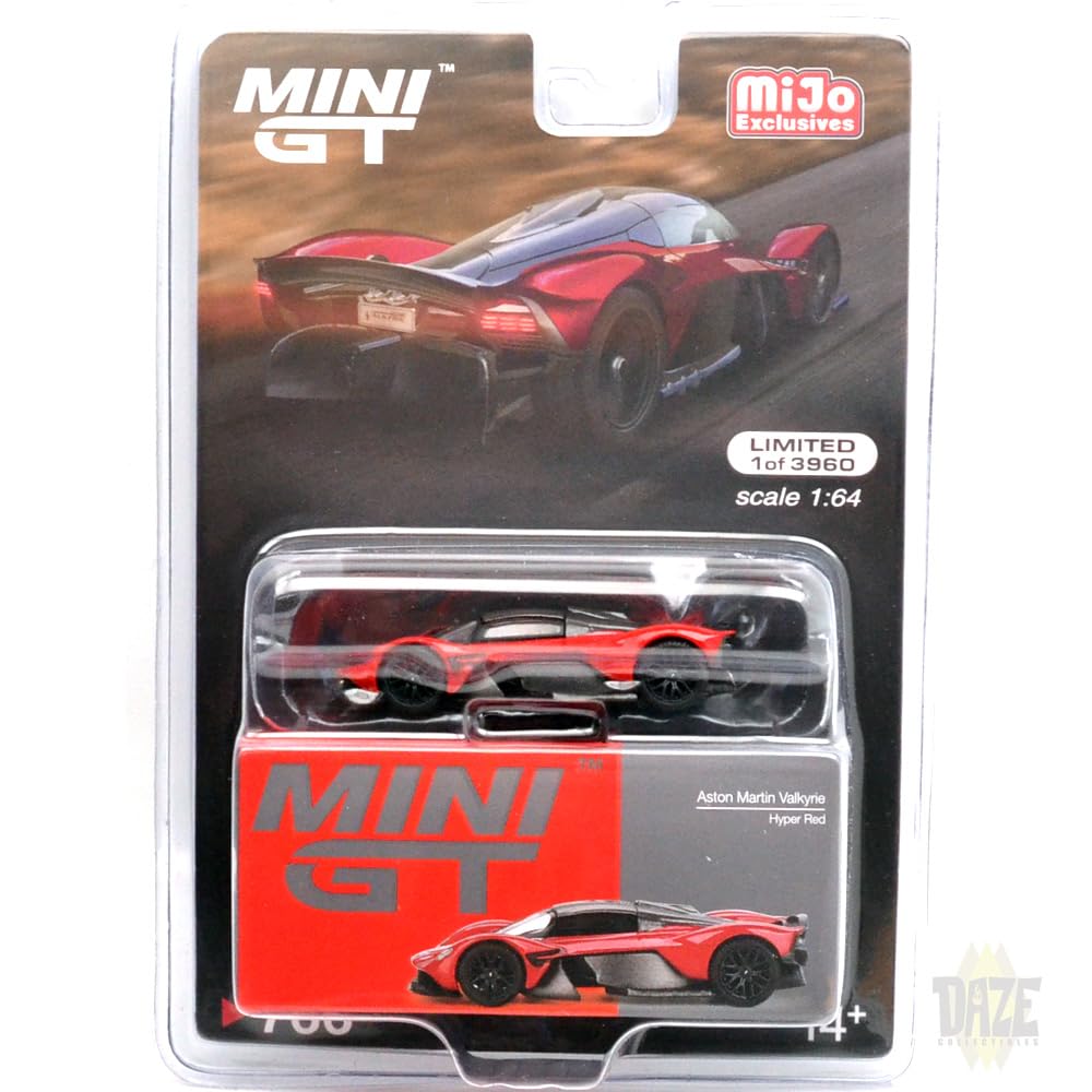 MINI GT 164 Scale MiJo TOYS - Aston Martin Valkyrie (Hyper Red)
