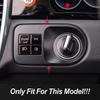 Car Console Headlight Switch Button Frame Carbon Fiber Texture Trim For Porsche Cayenne 2018- Interior Sticker Accessories
