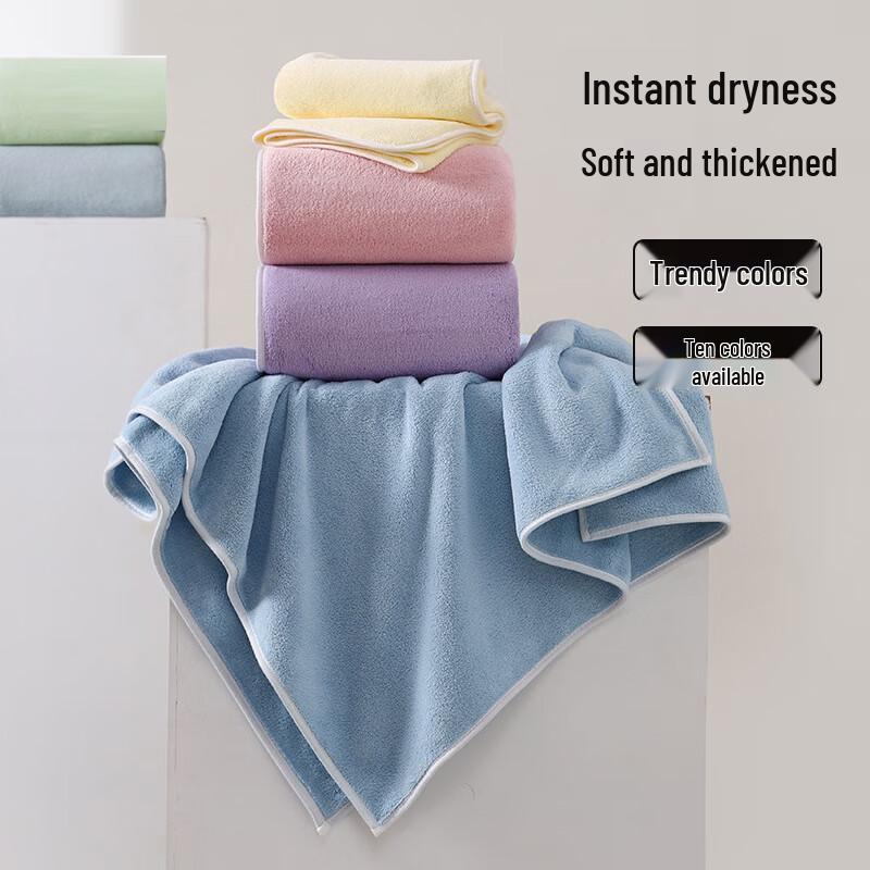 Jingyu Snabbtorkande Korallfleece Badlakan Set