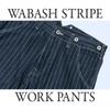 YUMISHE Wabash Stripe Work Vintage Denim Casual Size XL Men's Pants, Style, Bottoms, Navy,