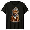 Schnauzer Puppy In Hoodie Schnauzer Dogs Animals Unisexs TShirt Unisexs Graphic Tee