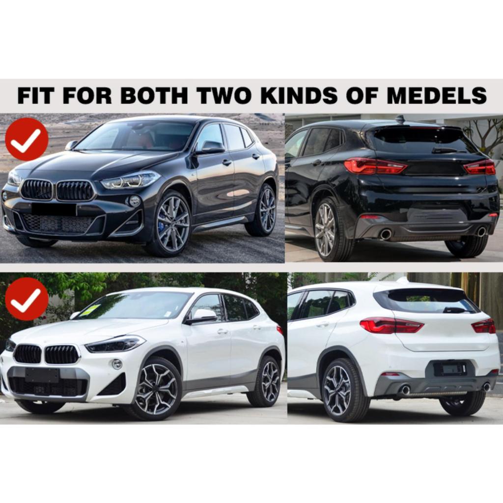 4 stk Bilsprutlapper Sprutbeskyttere Skjermer Bilsprutlapper Kompatible med BMW X2 F39 2018 2019 2020