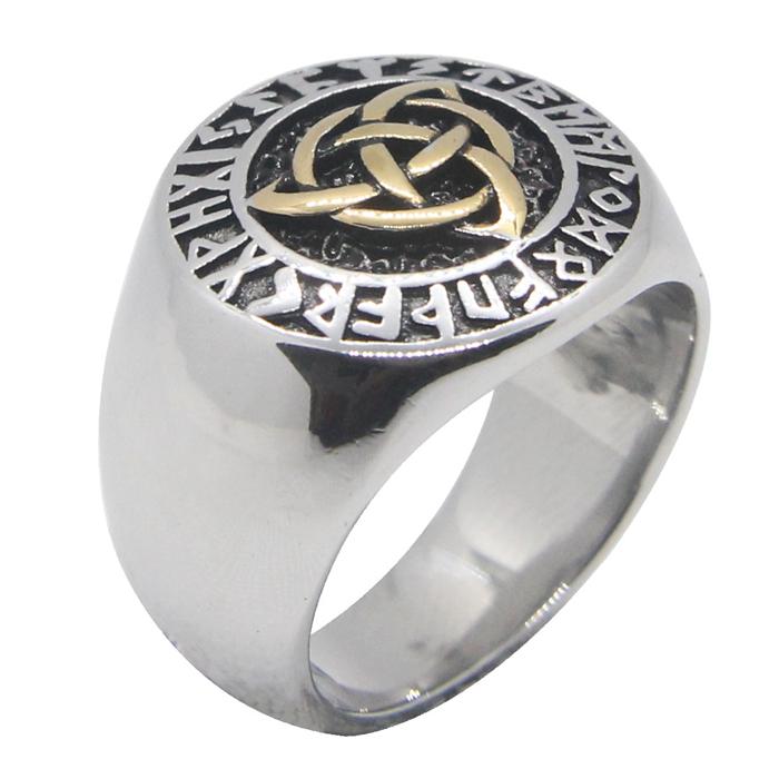 316L Stainless Steel Gothich Biker Ring Women Mens Fashion Party Silver Gold Biker Ring