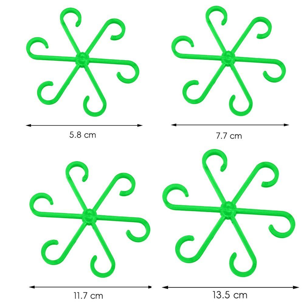 4PCS Support Branches Plant Stem Folding Frame No Stake Trellis Plant Support Clips