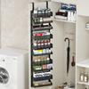 Over The Door Pantry Organizer, 10-Tier Pantry Door Hanging Heavy-Duty Carbon Steel Storage Rack Can Organizer For Kitchen Spice
