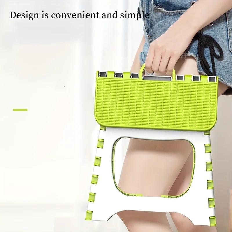 Small Stool, Household Adjustable Folding Stool, Portable Outdoor Travel Fishing Chair, Household Plastic Stool, Low Stool