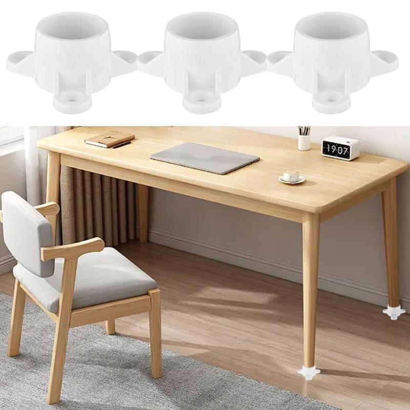10pcs PVC Flanges Caps Corrosion Resistant Table End Caps Plant Stand Part 33.4mm Diameter for Indoor & Outdoor Use