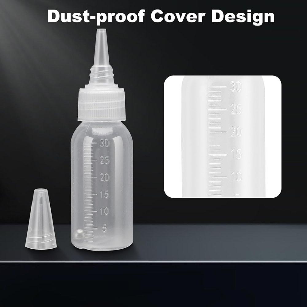 Paint Bottle,Airbrush Paint Bottles Jars Plastic Containers 1oz/30ml of Acrylic Storage Mixing with Ball Jar Bottle Mixer Empty