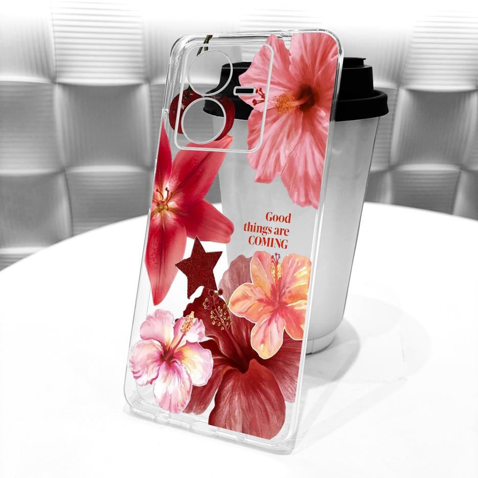 For Vivo Y22 Case V2207 Stylish Butterfly Tree Painted Cover Clear Silicone Shell For Vivo Y22s V2206 Y 22 VivoY22 s Soft Fundas