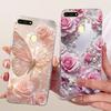 For Huawei Y6 Prime 2018 Case Transparent Cute Fashion Butterfly Funny Painted Casing For Huawei Y6Prime 2018 ATU-L31 ATU-L42