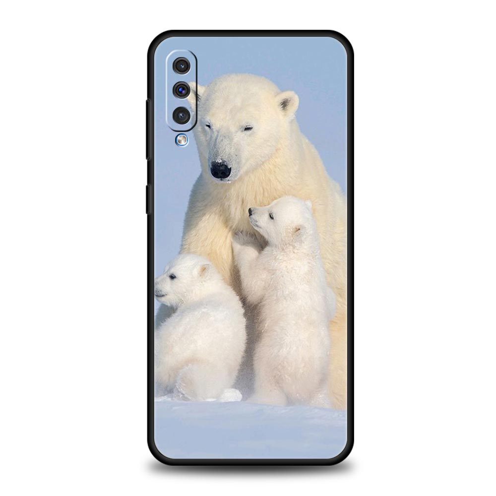 Polar Bear Phone Case For Samsung A56 A36 A26 A54 A52 A24 A14 A50 A72 A70 A06 A12 A22 A34 A42 A32 A04s A16 5G Cover