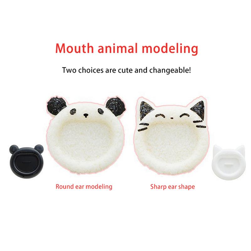 1Pcs Cute Cartoon Cat Bear Sushi Nori Rice Mold Decor Cutter Bento Maker Sandwich Diy Tool Kitchen Accessorie
