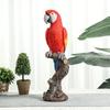 Creative Simulation Animal Color Parrot Resin Bird Statue Ornaments Home Living Room TV Cabinet Balcony Garden Decoration Crafts