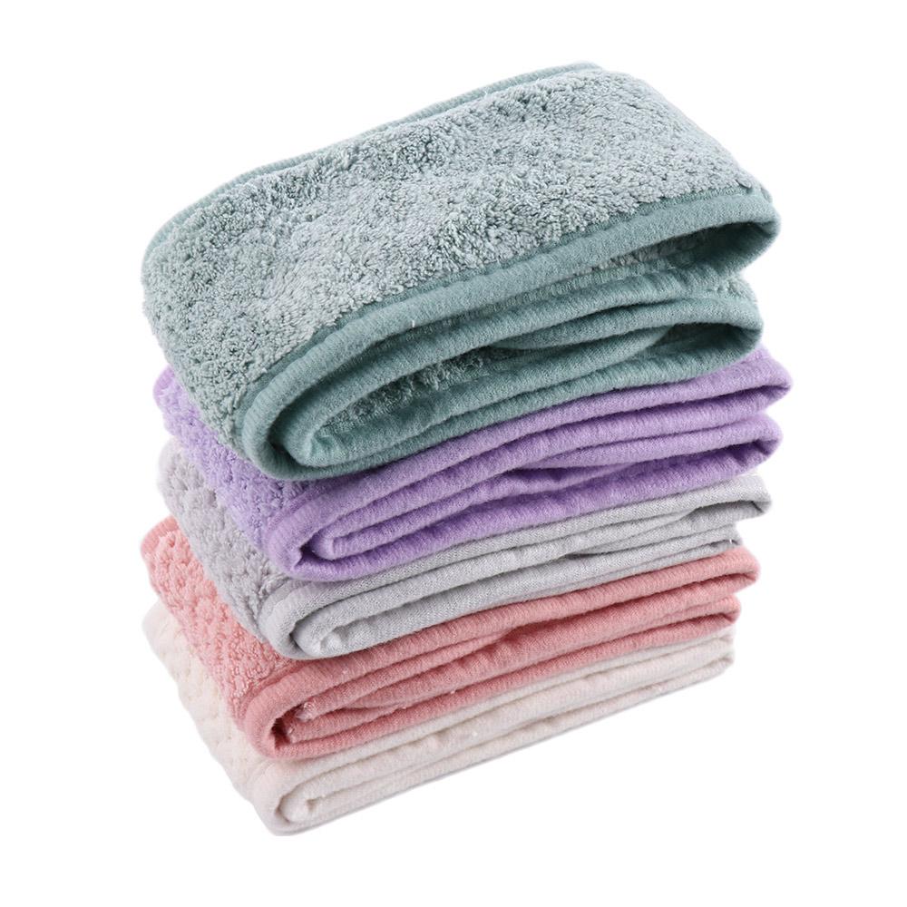 Bath Shower Adjustable Facial Turban Coral Fleece Headband Wrap Tiara Face Wash Hairband