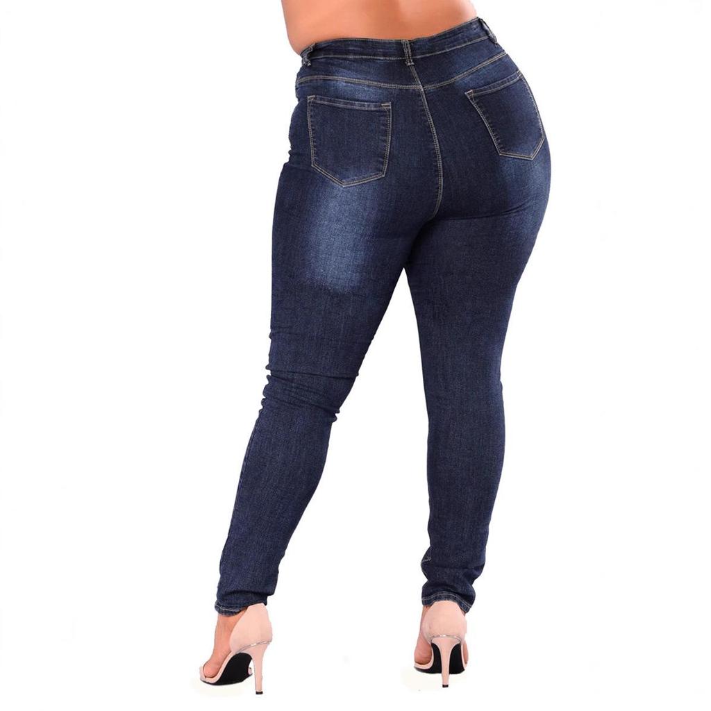 Plus Size High-Waisted Stretch Skinny Jeans for Women