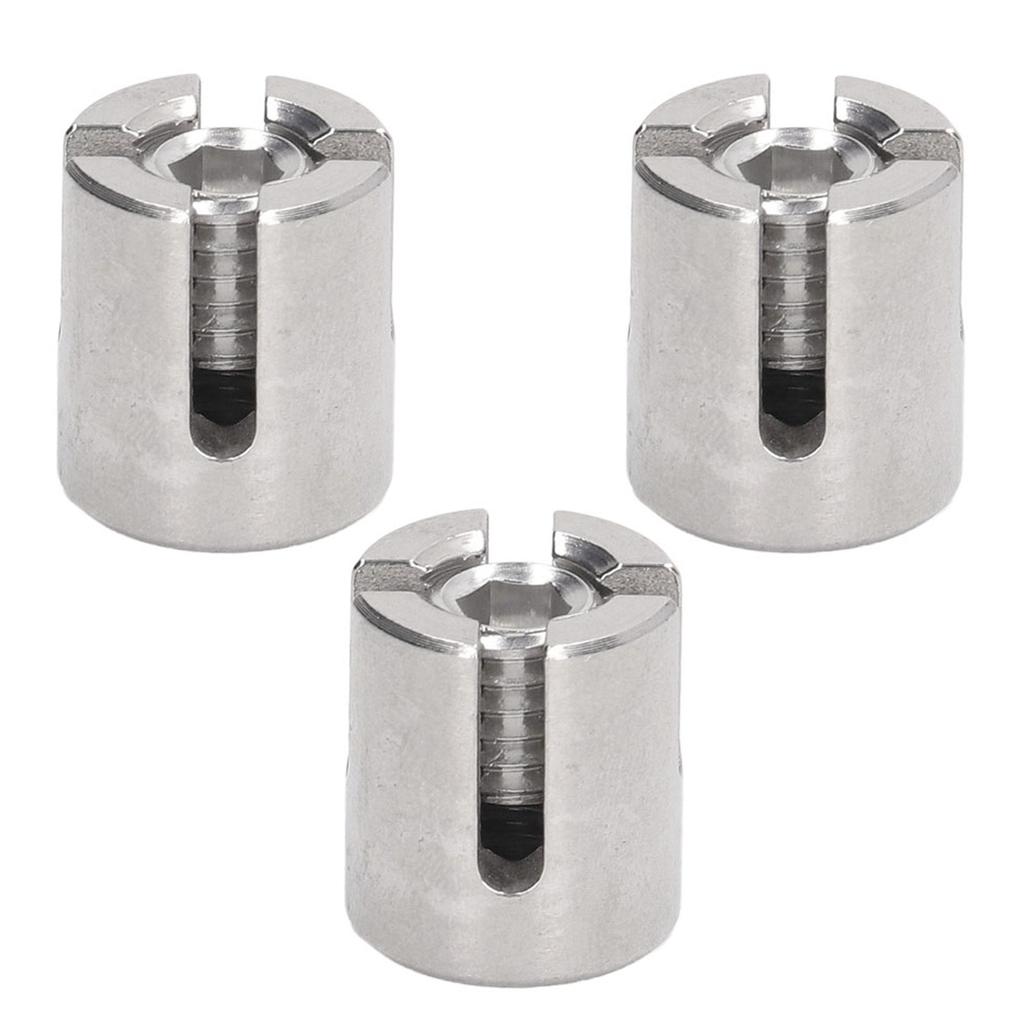 10 Pcs Cross Wire Rope Clip M10 Thread 316 Stainless Steel Cable Railing Cross Clamp for 3mm and Below