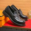 Fashion Thick Soled Mans Business Casual Shoes Round Toe Classic Original Footwear Artificial Leather Loafers Shoes for Quality Fashion