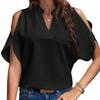 Women's Summer New V-Neck Elegant Fashion Off-Shoulder Top