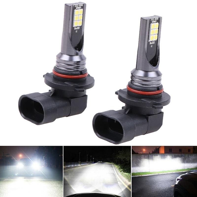 2Pcs 9005 9006 Led Hi-Low Beam Headlight 100W 19000Lm Fog Lights 6000K White