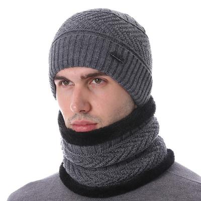 Skullies Beanies Pánské zimní čepice Pro muže Pletená čepice Čepice Ženy Šála Lebka Sportovní čepice Zimní čepice bez okrajů Teplá měkká tlustá čepice Beanie