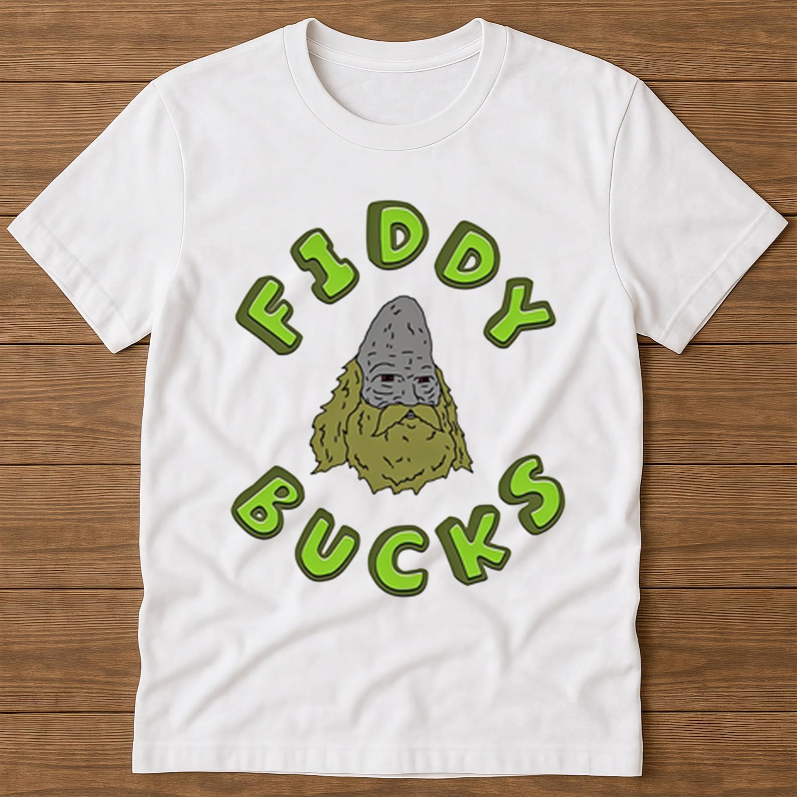 Fiddy Bucks The Big Lez Show Bigfoot Sassy Sasquatch Funny Tee T-Shirt 1529 S