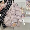 New Japanese schoolbag female ins campus students junior high school senior sense backpack large capacity tooling backpack