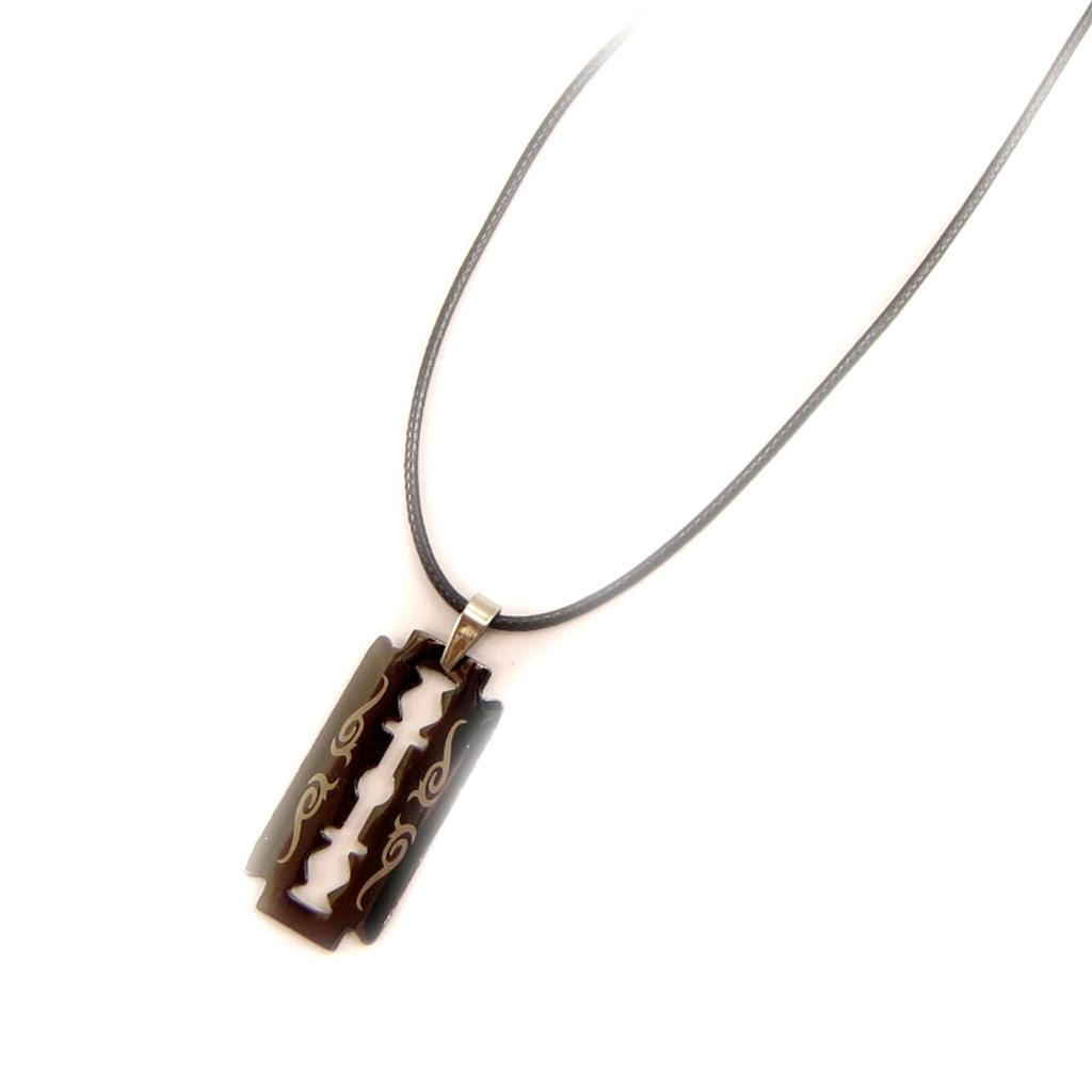 Les Trésors De Lily [L5122] - Anthracite Gray 'Peaceful' Steel Necklace