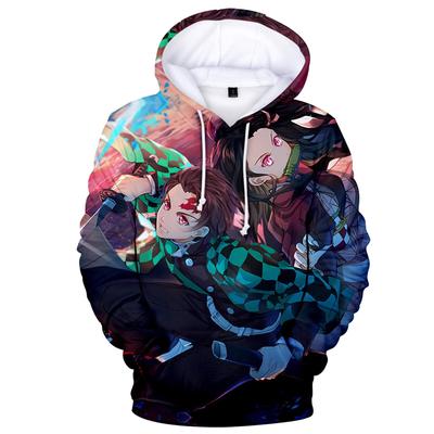 Kimetsu No Yaiba Demon Slayer Sweatshirts für Herren und Damen mit 3D-Druck, lässige Kinder-Hoodies für Jungen und Mädchen, Pullover, Anime-Mantel, 6XL