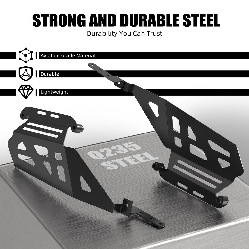 NICECNC Luggage Rack Side Luggage Saddlebag Support Passenger Handle For Yamaha Tenere 700 2019-2024 Tenere 700 Accessories