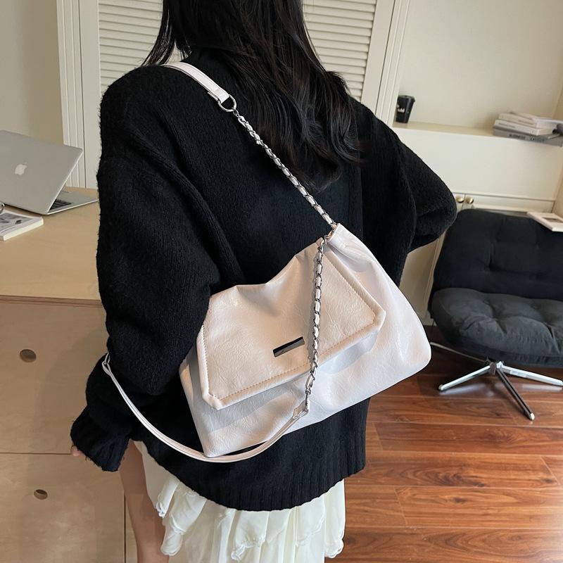Large capacity bag women's fashion niche high-end texture chain shoulder bag underarm bag tote bag messenger bag