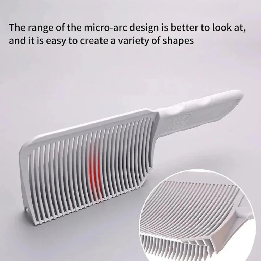 Plastic Barber Clipper Blending Comb Heat Resistant Flat Top Hair Cutting Comb Fading Comb  Salon