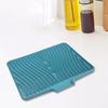 Water Cushions Dish Drying Mat Black Gray Beige Green For Kitchen Tableware Silicone Drain Pad With Drain Lip 40x33cm Drying Mat