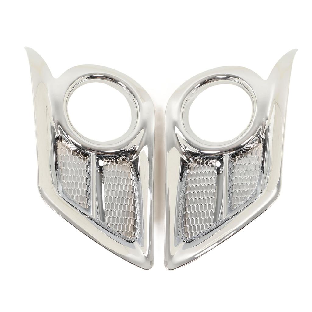 2PCS Front Fog Light Frame Sticker Exterior Decoration Replacement for Hilux Vigo Champ 2012
