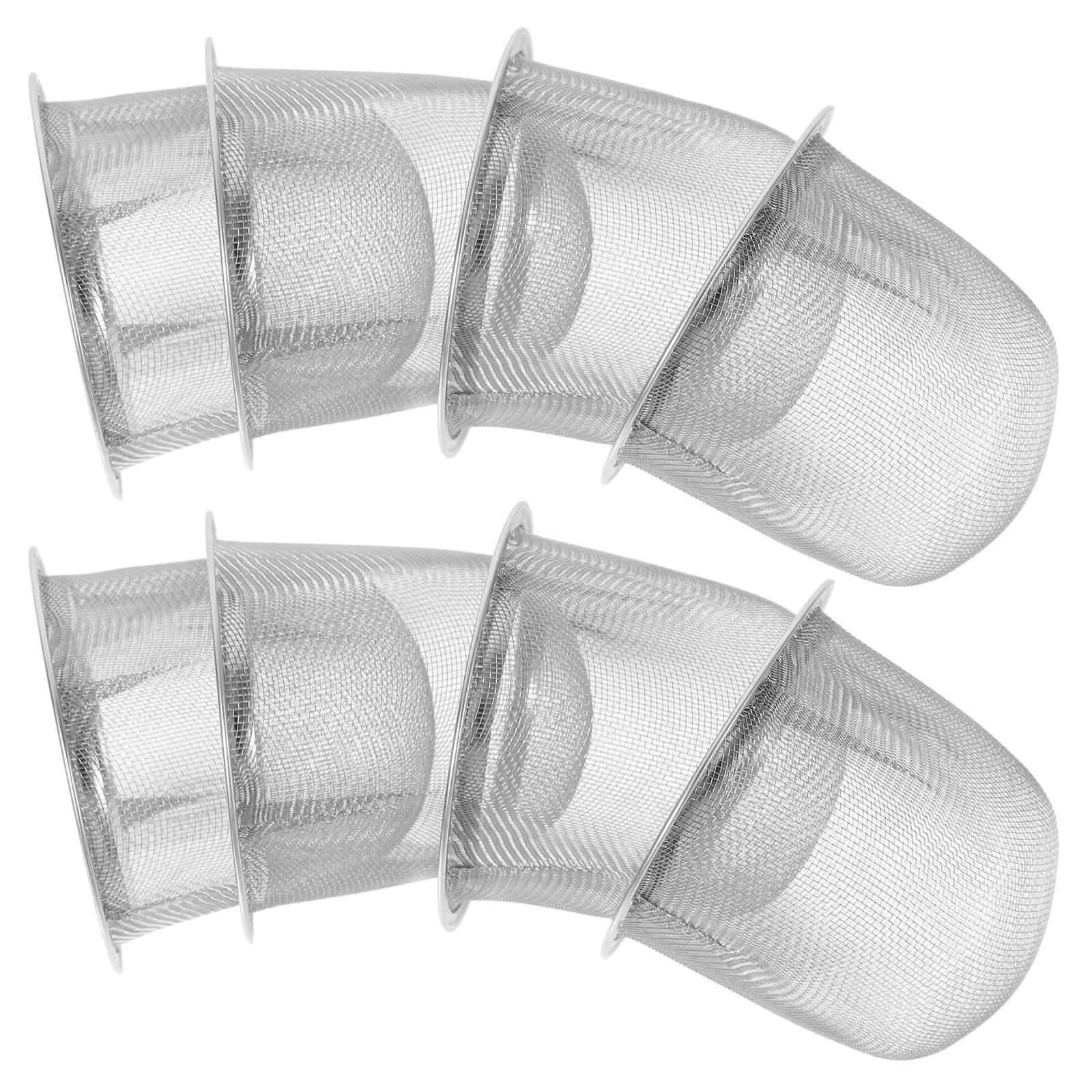

8Pcs Stainless Steel Tea Filter Metal Infuser Tea Strainer Loose Leaf Tea For Teapot Filtre Infuseur Infuser Replacement Filter 7.6x5cm