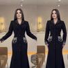 2025 Glamorous Beaded Rhinestone Suit Collar Bandage Long Evening Dress