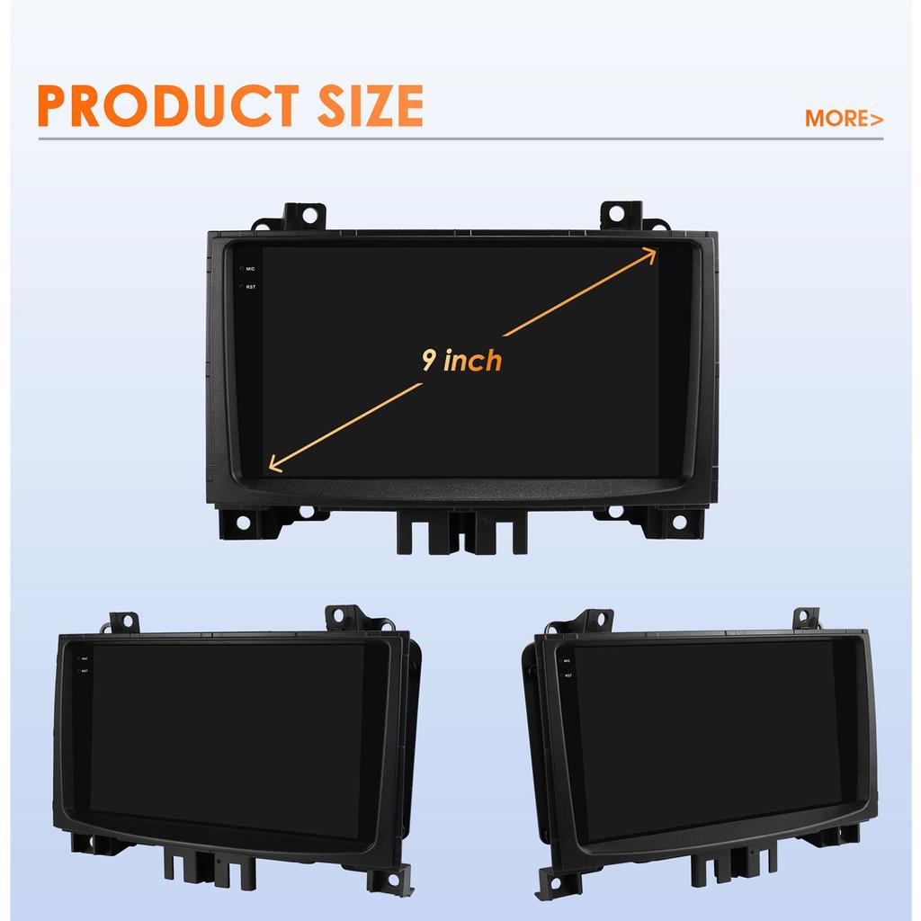 Ossuret Car radio for Benz Sprinter Volkswagen Crafter 2006 - 2016 Wireless Carplay Android Auto multimedia GPS Autoradio 360 Cam SWC BT