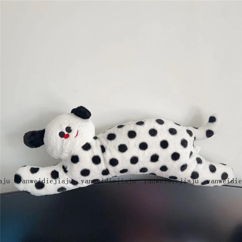 Cartoon Polka Dot Cat Long Plush Cushion For Bedroom Sofa Gift Girls For