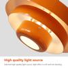 Nordic LED Pendant Light Macaron Carbon Steel Aluminum White Dark Green Orange Illuminations For Restaurant Living Rooms Fixture