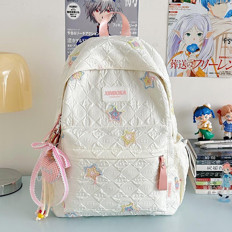 Lightweight Backpack Female Cute Niche Going Out Travel Style High School Students Junior High School Girls Large Capacity Schoolbag