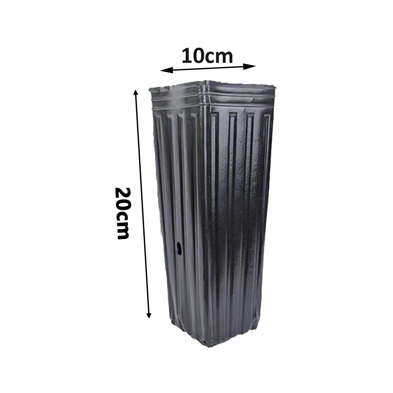 

10Pcs Tall Square Plant Seeding Cup with Drainage Hole Plastic Deep Nursery Pot Garden Greenhouse Gardening Seedling Container