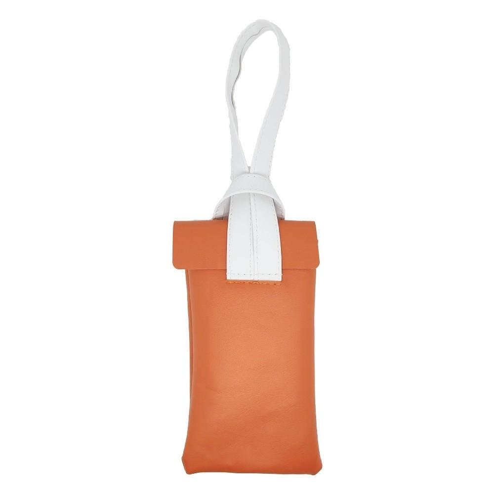 Tragbare PU-Leder Brillenaufbewahrungstasche Mit Armband Schutzbrillen Tasche Color-Block Kratzfester Brillenetui