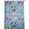 Cartoon Fire Truck Ambulance Police Car Tulle Curtains Living Room Decoration Chiffon Voile Kitchen Bedroom Curtain With Light Filtering Polyester
