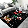 Christmas Elk Dwarf Carpet Living Room Home Decoration Large Area Carpet Bedroom Floor Carpet Anti Slip Easy To Wash Mat