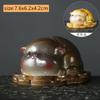 Creative Resin Color-changing Tea Pet Cute Rabbit Model Ornaments  Tea Figurine Animal Decoration Tea Set Decors Accessories