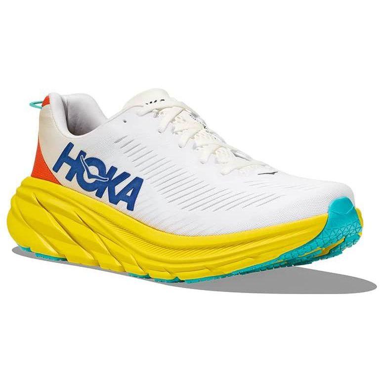HOKA Rincon 3 White Eggnog Yellow Men Sneakers 1119395-WEGG