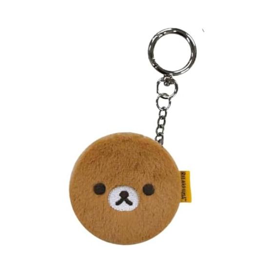 Eye Planning Rilakkuma Yurumofu Double Compact Mirror Keychain Rilakkuma Mobile Mirror with Magnifying Glass Cute Miscellaneous Goods Rilakkuma