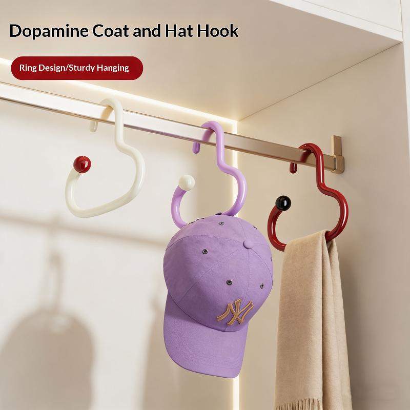 3Pcs Multifunction Invisible Luxury Plastic Hat Storage Coat Hanger Nordic Adult Home Closet Use